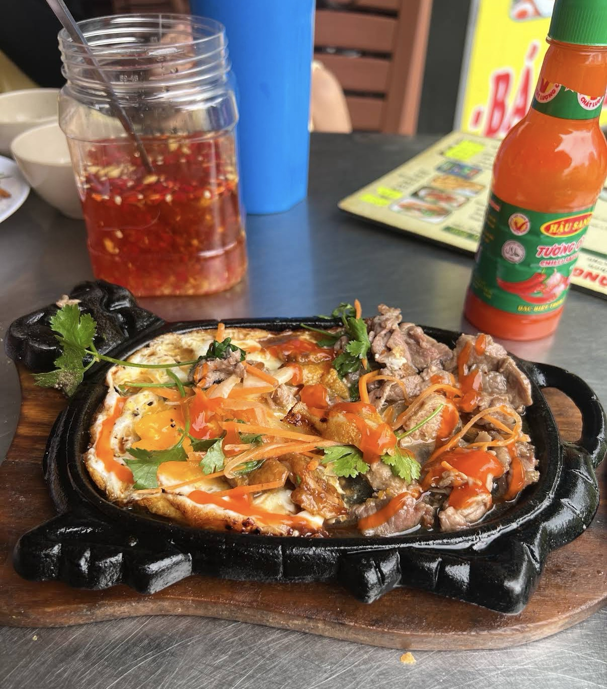 Sizzling beef plate